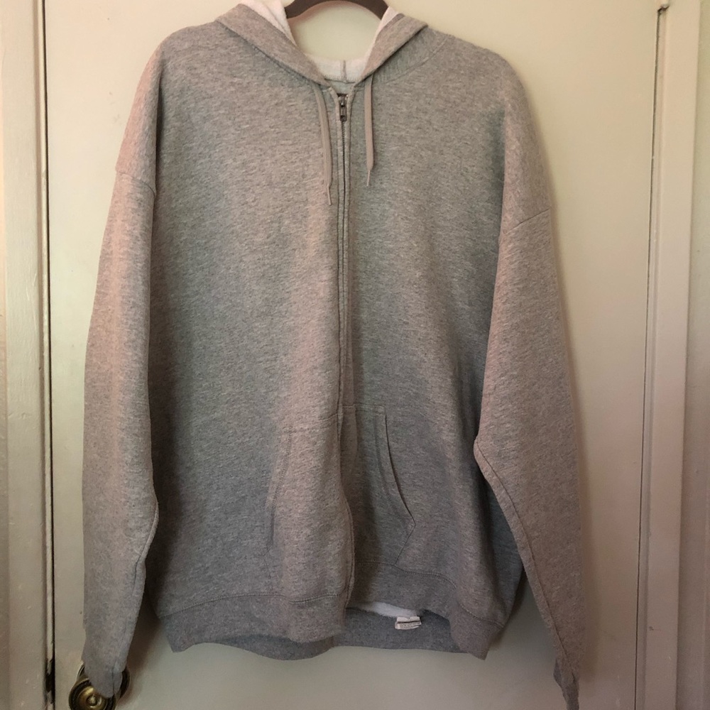 Hanes light gray hoodie